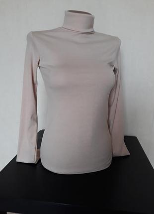 Гольф женский базовый водолазка полушерсть (есть на байке и без )