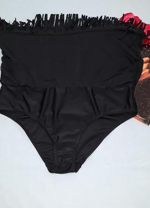 Низ от купальника женские плавки размер 52-54 / 18-20 черный бикини юбка с бахромой новый