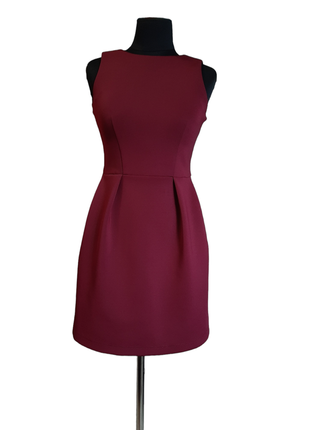 Сукня з неопрену topshop розмір м плаття бордового кольру