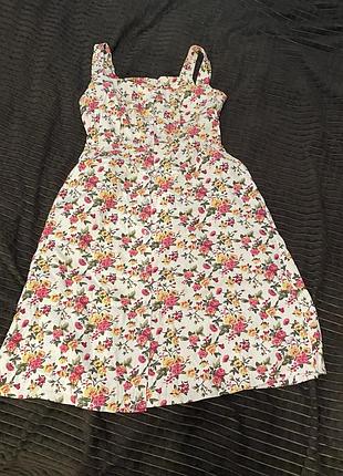 Сарафан міді в квітковий принт