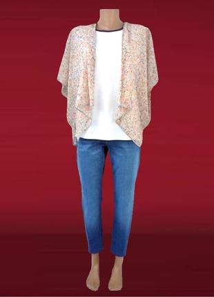 Резерв!  большой выбор! модная накидка, кимоно new look в мелкий цветочный принт. размер s.1 фото