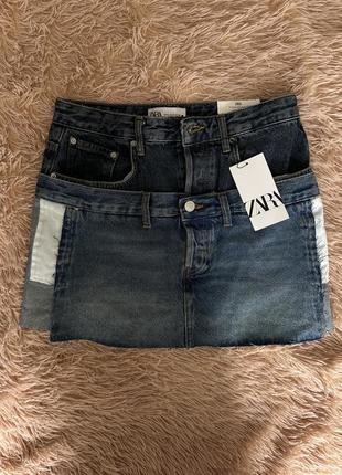 Джинсовая юбка zara 10
