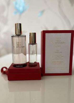 Набір парфумів zara red temptation 80ml+red temptation summer 30ml