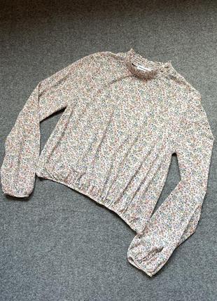 Блуза - сітка у квітковий принт від tally weijl1 фото