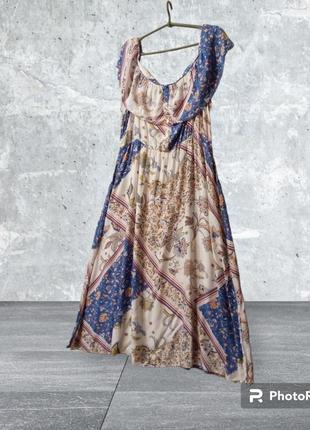 Натуральное пышное платье,сарафан 54-58 (6)2 фото