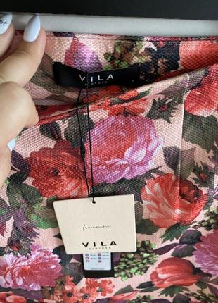 Цветочная юбка vila m годе2 фото