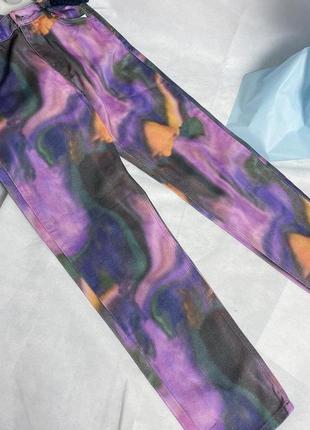 Яркие фиолетовые джинсы na-kd6 фото
