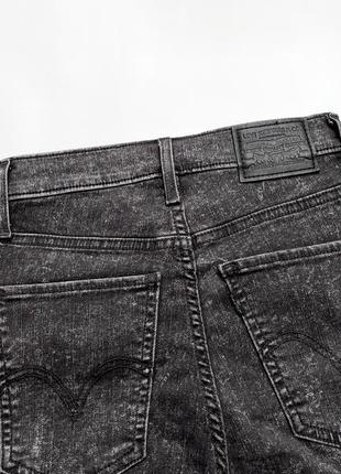 Levi’s premium 27 черно-серые джинсы на высокой посадке узкие скини4 фото