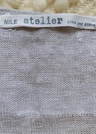 Лляна дизайнерська кофта nile  100% linen8 фото