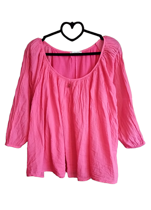 🌺 рожева блуза зефірка італійка colette тканина жатка