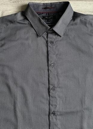 Сорочка\рубашка ted baker micro-geo print slim fit button-down shirt3 фото