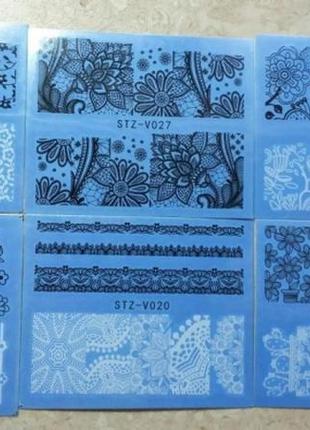 Слайдер-дизайн. водні наклейки. манікюр. дизайн нігтів