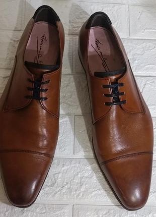 Шикарные мужские кожаные туфли floris van bommel.20 1/2.(44,5)4 фото