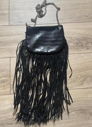 Стильная сумка с бахромой от zara
