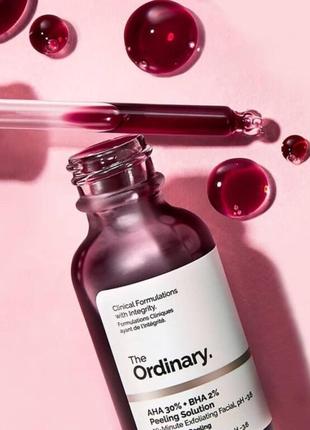 The ordinary - aha 30% + bha 2% peeling solution - кислотный пилинг для лица - 30 ml1 фото