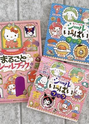 Подарочная книга  с наклейками аниме kuromi,kitty,cinnamoroll,melody