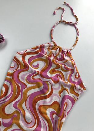 Акварельное мини платье по фигуре