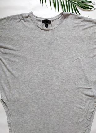 Удлиненная футболка туника, мини платье, спущенные плечи, оверсайз, трикотажная2 фото