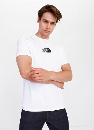Оригинальная мужская футболка the north face/белая футболка