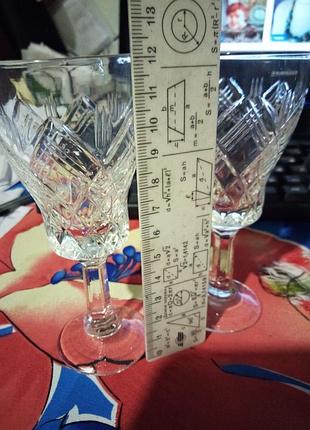 Набор хрустальных рюмок(2 шт)винтаж