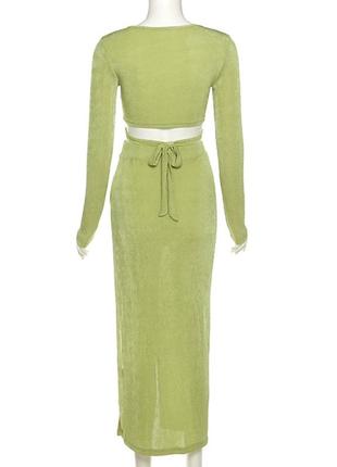 Летний костюм с юбкой