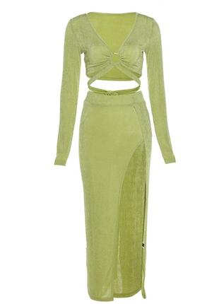 Летний костюм с юбкой