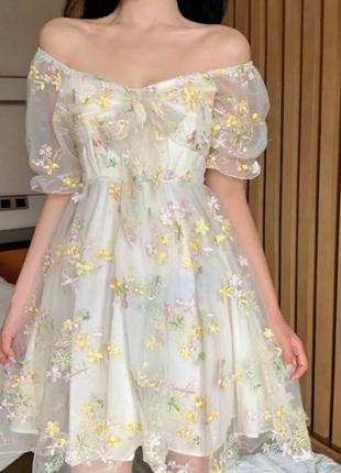 Сукня з вишивкою та бантом платье с вышивкой1 фото