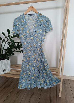 Стильное платье в цветочный принт3 фото