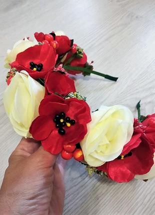 Яркий украинский сценичный веночек