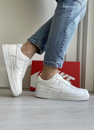 Кроссовки nike air force white (кожа)