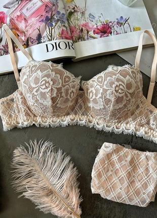 Очень нежный кружевной комплект белья intimissimi из коллекции floral groove🌸6 фото