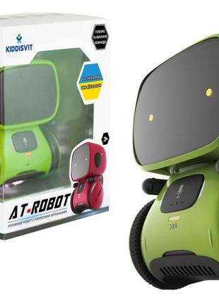 Інтерактивний робот з голосовим управлінням, at-rоbot, зелений, червоний, українська мова, "ahead toys"