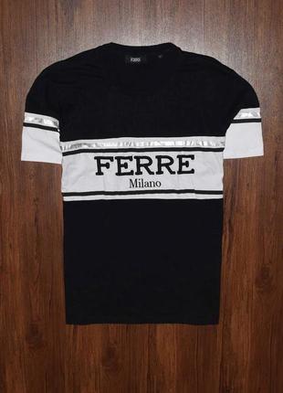 Gianfranco ferré milano print t-shirt мужская премиальная футболка