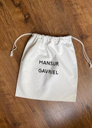 Пильник mansur gavriel оригінал чохол для сумки органайзер для взуття полотняна сумочка