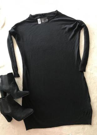 Базове чорне плаття з віскози3 фото