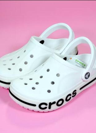 Crocs детские белые сандалии1 фото