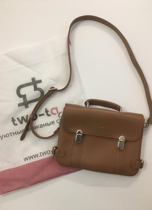 Нова шкіряна сумка-портфель