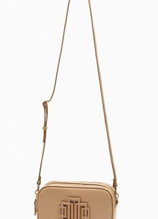 Сумка кросс-боди с металлической фурнитурой zara original spain new collection сумка зара