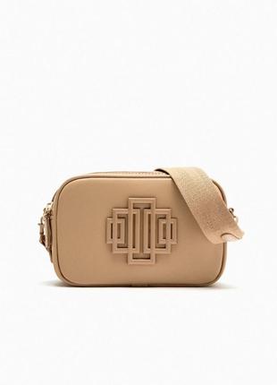 Сумка кросс-боди с металлической фурнитурой zara original spain new collection сумка зара