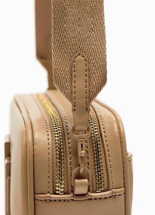 Сумка кросс-боди с металлической фурнитурой zara original spain new collection сумка зара