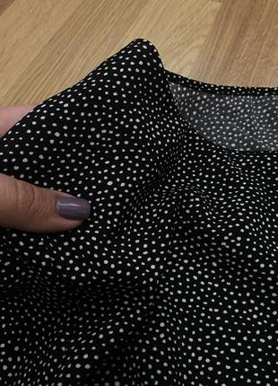 Блуза в горошек со сборкой dorothy perkins2 фото