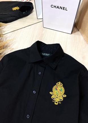 Рубашка от polo ralph lauren, оригинал🖤6 фото