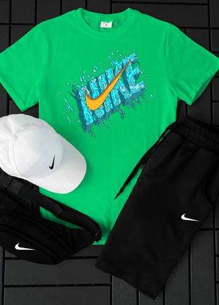 Шорти + футболка! базовий, спортивний костюм, літній комплект nike