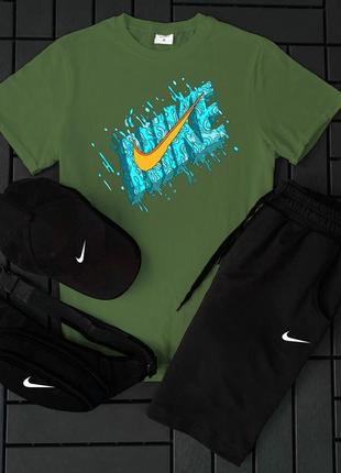 Шорти + футболка! базовий, спортивний костюм, літній комплект nike