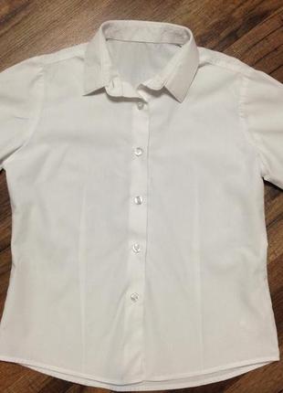 Сорочка,блуза george біла для дівчинки 7-8 років,зріст 122-128