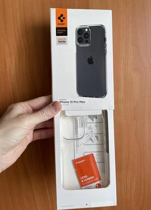 Чехол spigen crystal flex для iphone 13 pro max, оригинал3 фото