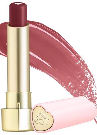 Too faced heart core lipstick sweet tea - кремовая помада в оттенке sweet tea4 фото