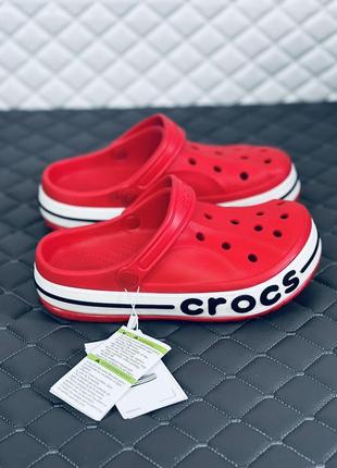 Crocs bayaband red кроксы женские подростковые красные кроксы10 фото