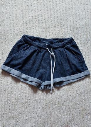Шорты трикотажные h&m, s, можно м, 100% хлопок петелька