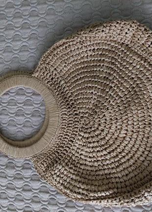 Соломенная сумка плетена из 100% натурального материала4 фото